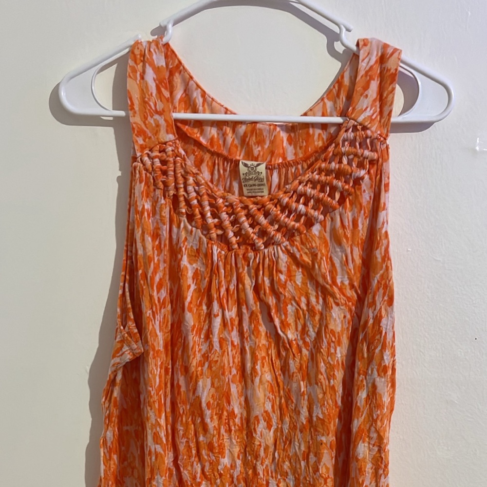Orange tank top